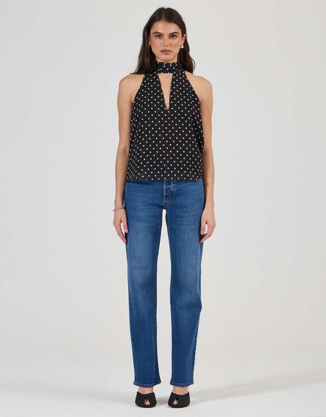 Rolla's - Edie Halter Polka Dot Tops