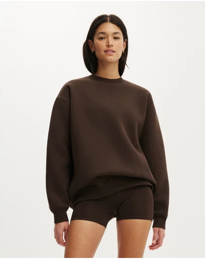 Cotton On Body Active - Plush Crew Sweatshirt