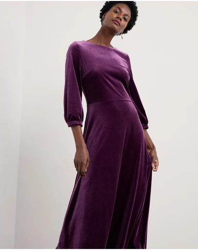 Seasalt - Seasalt Cornwall Purple Oak Cottage Dress