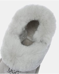 EVERAU - Australian Shepherd Ugg Waffle Fluffy Double Faced Sheepskin Upper House Shoes