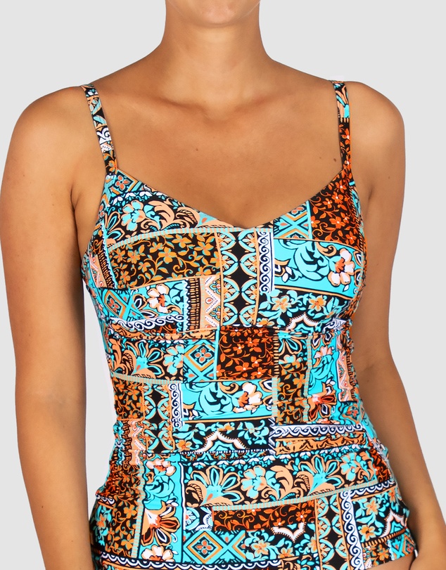 Baku Swimwear - Tulum D-E Cup Underwire Singlet Top