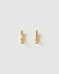 Arms Of Eve - Kira Gold Hoop Earrings - Midi