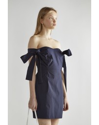 Glamorous - Bow bardot mini dress