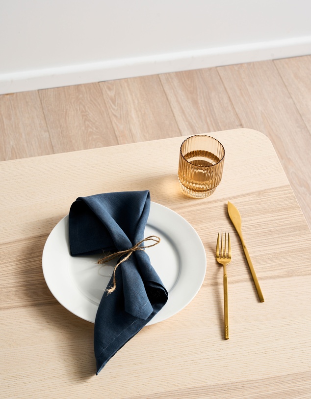Linen House - Nimes Pure Linen 4 Piece Napkin Set
