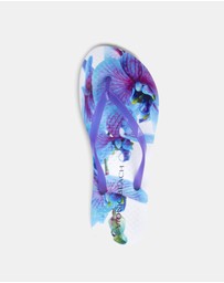 Vionic - Noosa Print Toe Post Sandal - Orchid Purple