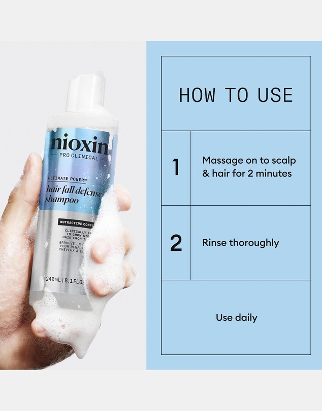 Nioxin - Nioxin Hair Fall Defense Shampoo - Shampoo For Hair Loss, 240ml