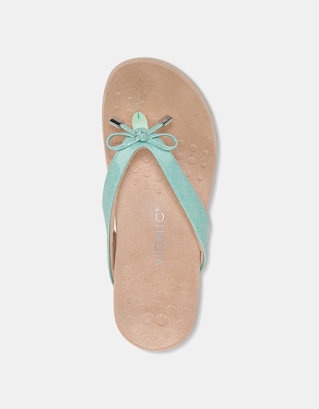 Vionic - Bella Toe Post Sandal - Menta Tile