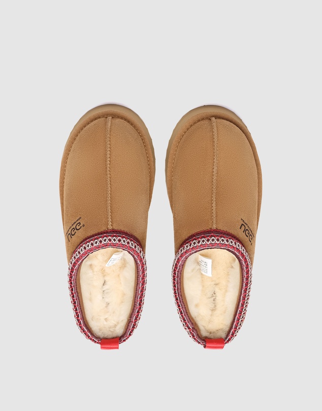 EVERAU - Australian Shepherd Ugg Tay Platform Cow Suede Upper House Shoes