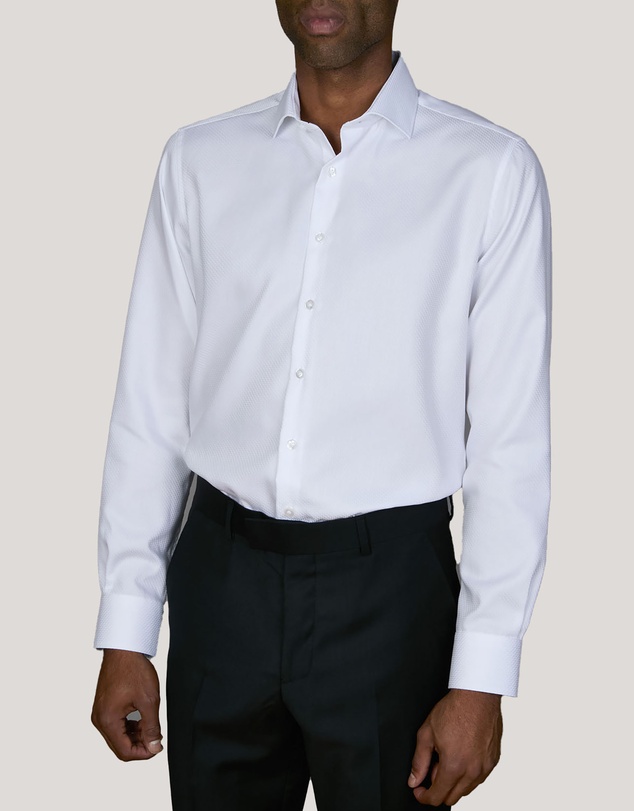 Abelard - Zengi Zig-Zag Twill Slim Fit Shirt