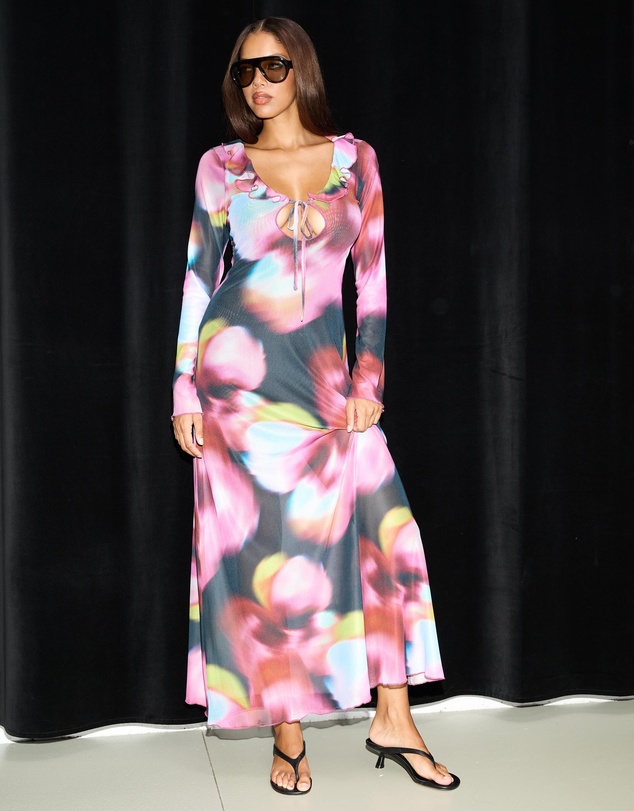 Dazie - Vacanza Sheer Maxi Dress