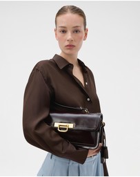 Oroton - Finn Crackle Broguing Large Day Bag