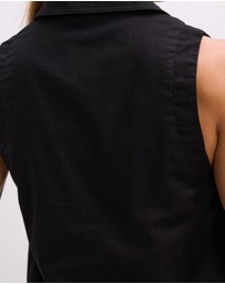 The Fated - Lara Collared Vest Top