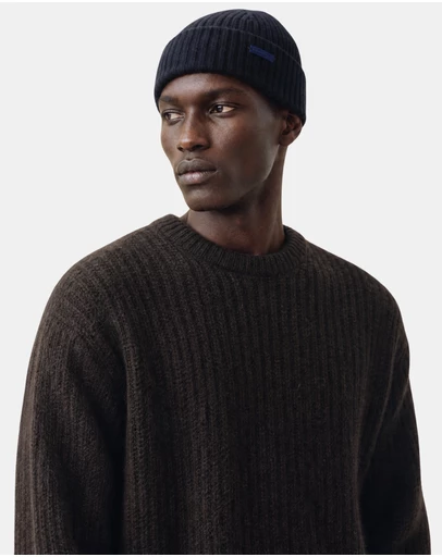 Henry Bucks - HENRY BUCKS Merino Wool Beanie BLACK