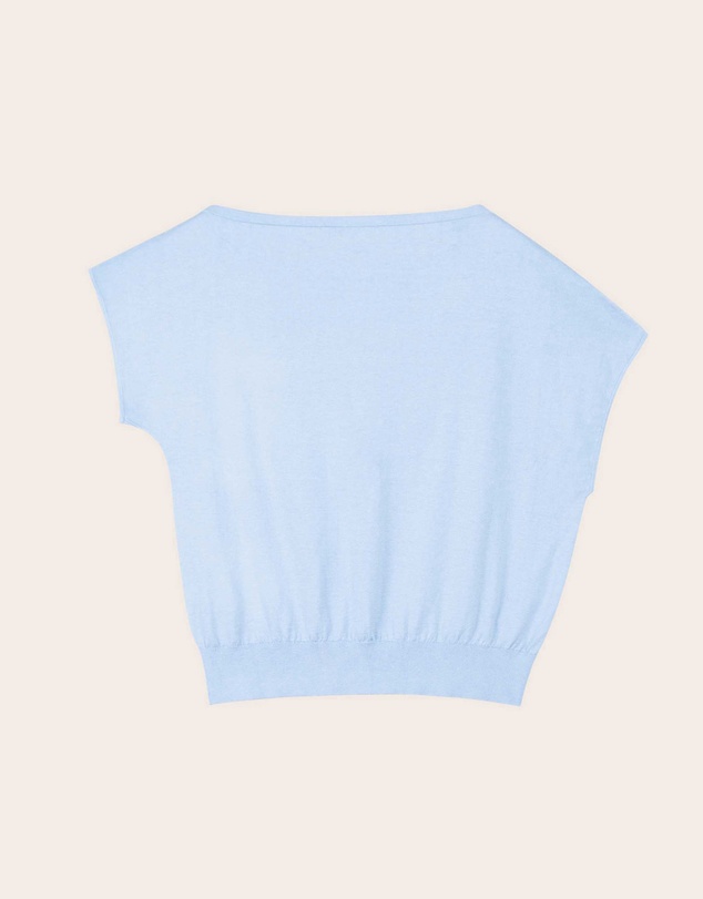 IDA+S - Lilia Cool Blue Silk Top