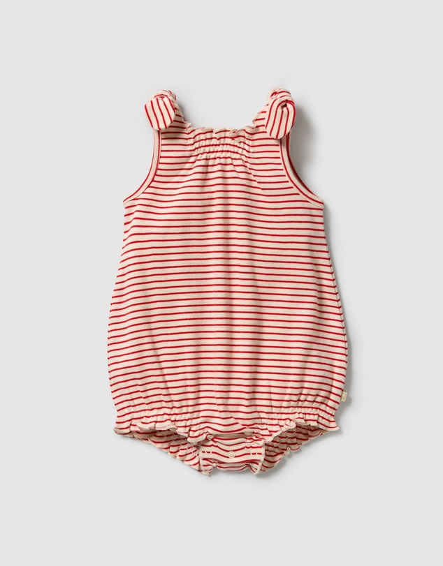 Wilson & Frenchy - Organic Stripe Rib Playsuit - Babies