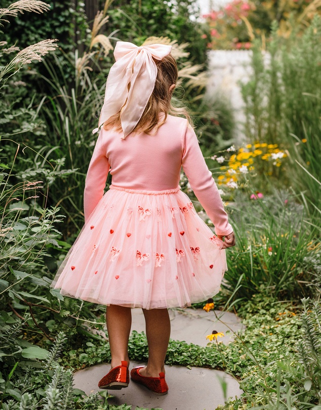 Fleur Harris - 'Days of Enchantment' Bow Tutu Dress in Pink