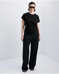 M.N.G - Short-Sleeved Cotton T-Shirt