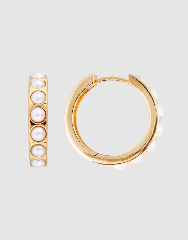 FAIRLEY - Crystal Pearl Maxi Hoops