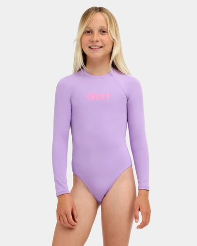 Roxy - Girls 8 to 16 Shore Swell Long Sleeve One Piece Swimsuit