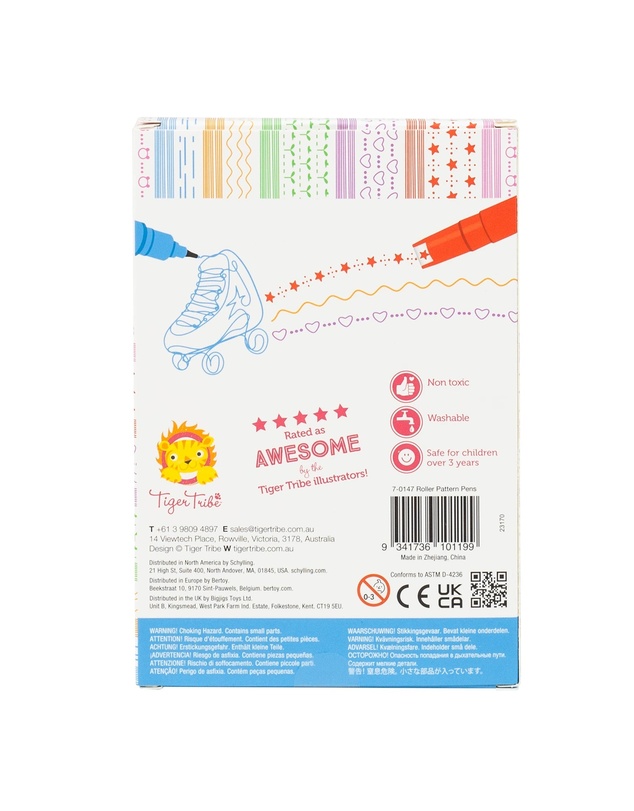 Tiger Tribe - Roller Pattern Pens