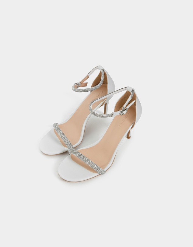Forcast - Kendall Crystal Strap Heels