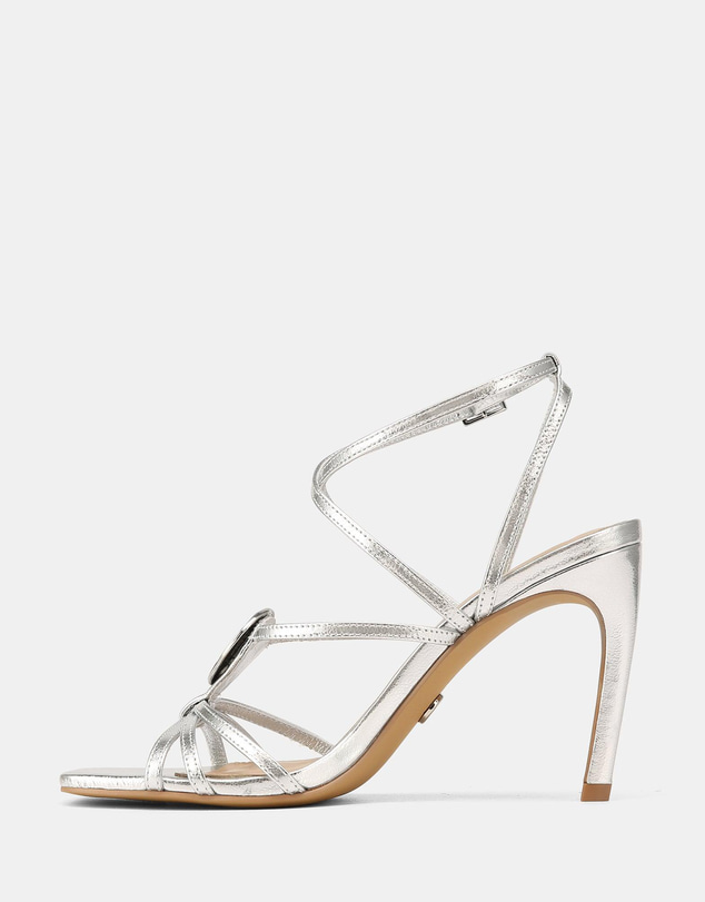 Wittner - Tatum High Sandals Silver Metallic Leather