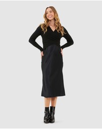 Ripe Maternity - Crystal Satin Skirt