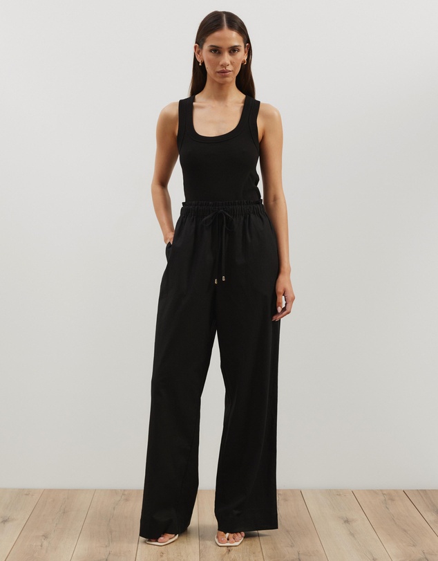 Atmos&Here - Fenn Linen Blend Drawstring Pants
