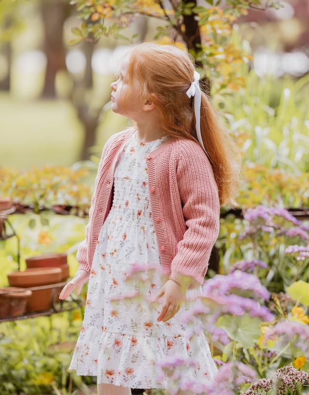 Bebe by Minihaha - Gemma Organic Knitted Cardigan 3-7 Yrs