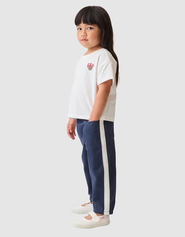 GAP - Side Stripe Genderful Barrel Pants - Babies-Kids
