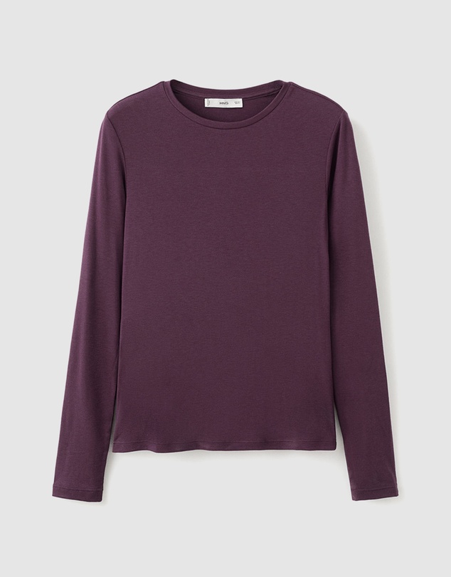 M.N.G - Round-Neck Long-Sleeved T-Shirt