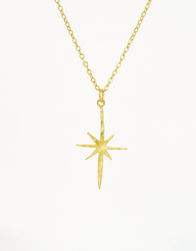 Ottoman Hands - Gold Northern Star Necklace
