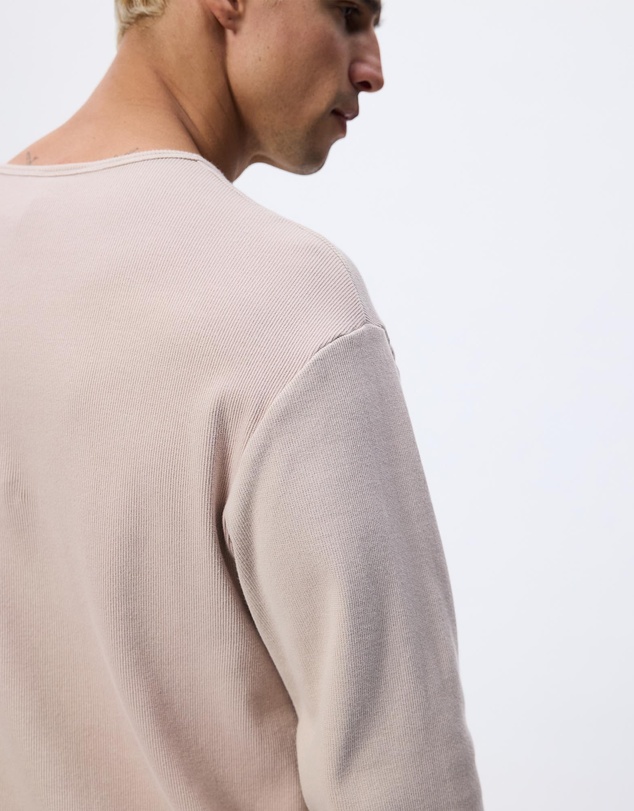Surrounded By Ghosts - The Lodestone Rib Knit Long Sleeve Tail T-Shirt