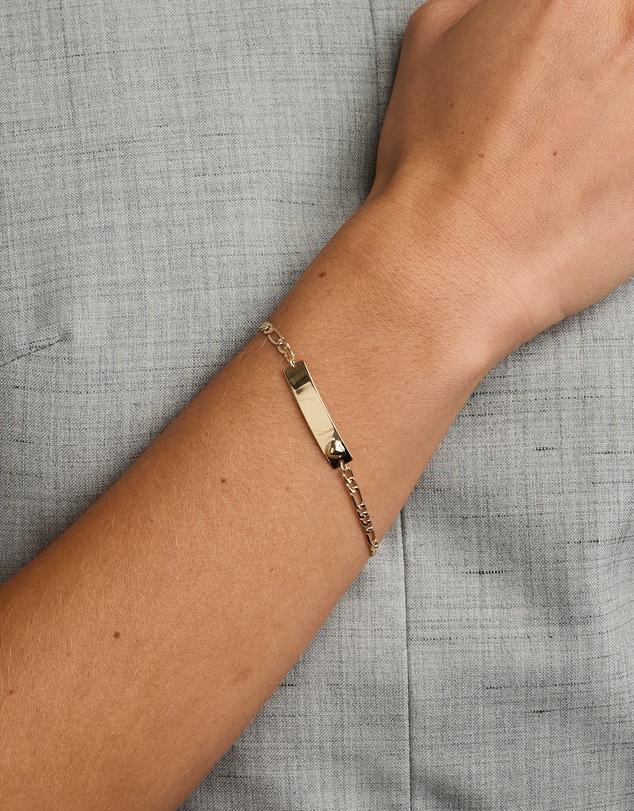 Michael Hill - Engravable ID Bracelet in 10kt Yellow Gold