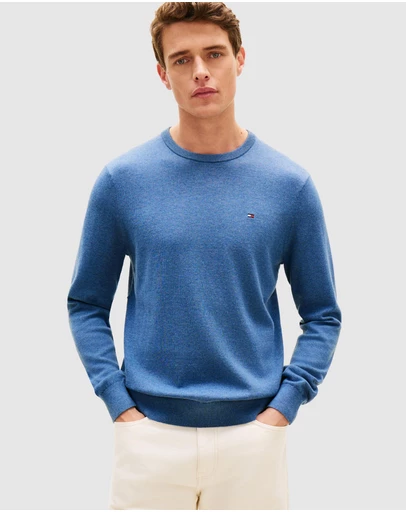 Tommy Hilfiger - Flag Embroidery Crew Neck Jumper