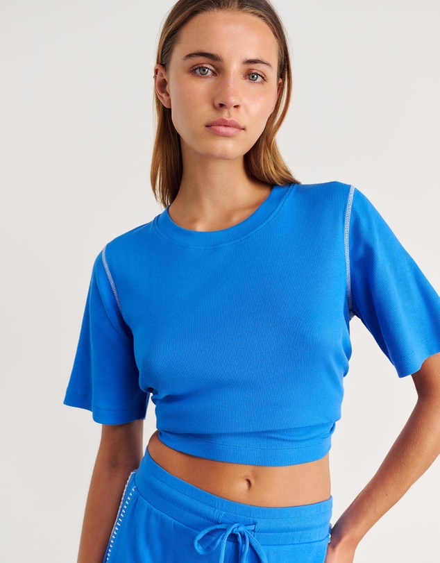 Jag - Celina Blanket Stitch Tee
