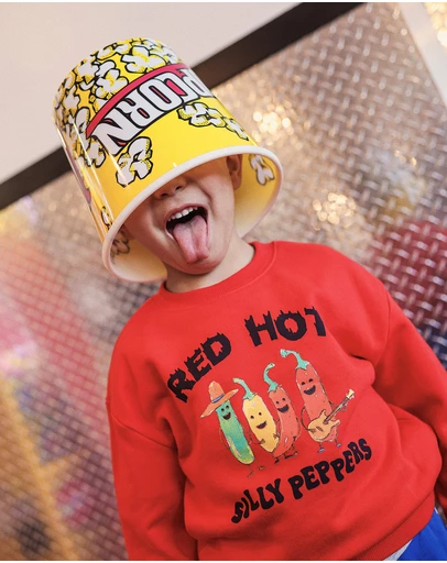 Rock Your Kid - Billy Sweater in Fiery Red