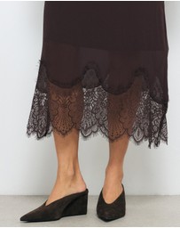 AERE - Suede Wedge Pumps