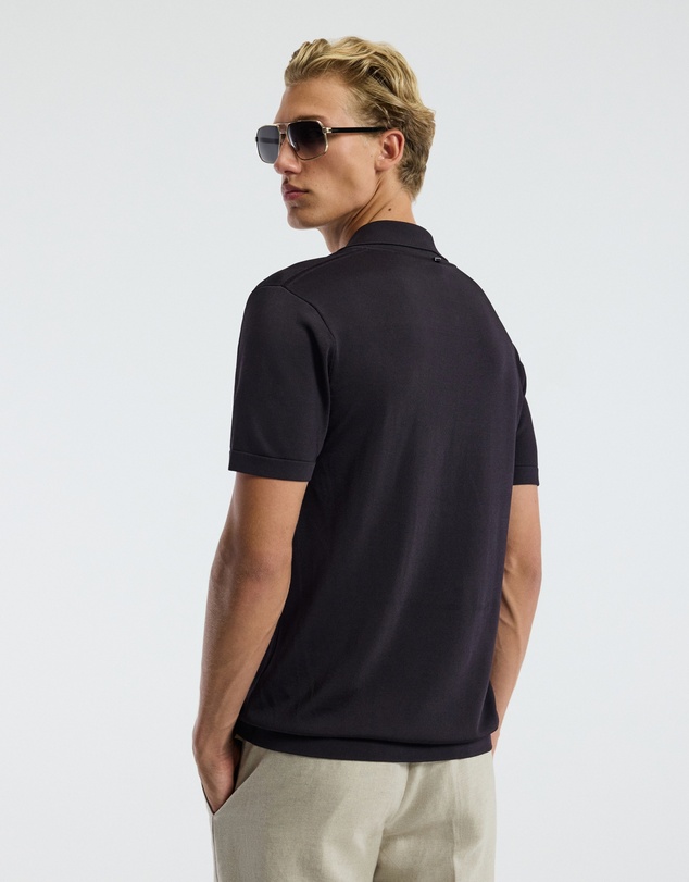 Calibre - Shiny Rayon Polo Currant