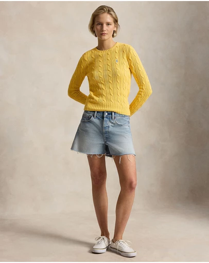 Polo Ralph Lauren - Cable-Knit Cotton Crewneck Sweater