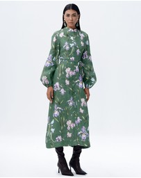 JUSTIN TONG - Eira Linen Midi Dress