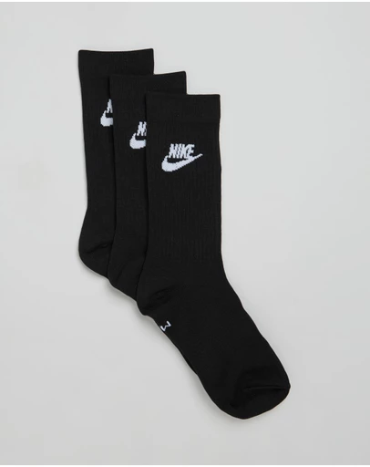 Nike - Sportswear Everyday Essential 3-Pack Crew Socks - Unisex