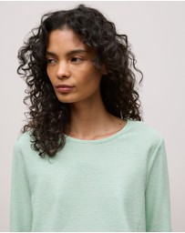 Trenery - Ottoman Marle Long Sleeve T-shirt in Peppermint