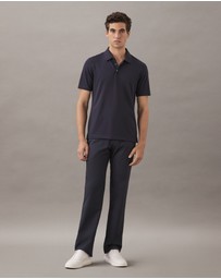 Calvin Klein - Tonal Stripe Jacquard Polo Shirt