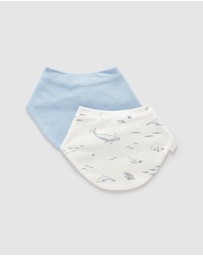 Purebaby - 2 Pack Essential Dribble Bib-Babies