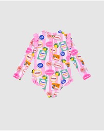 Rock Your Kid - Pretty Long Sleeve Swimsuit - Kids-Teens