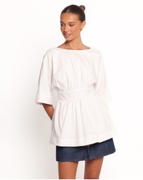Petal & Pup - Camila Open Back Top - White