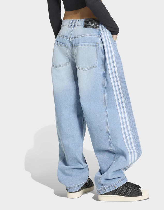 adidas Originals - ADILENIUM 5.0 BANANA OVERLAY DENIM PANTS Womens