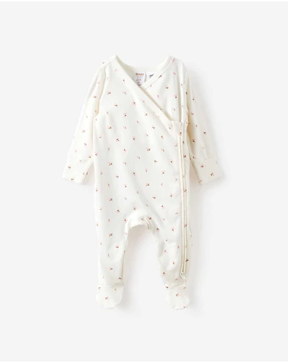 Cotton On Kids - Organic Cross Over Zip Romper