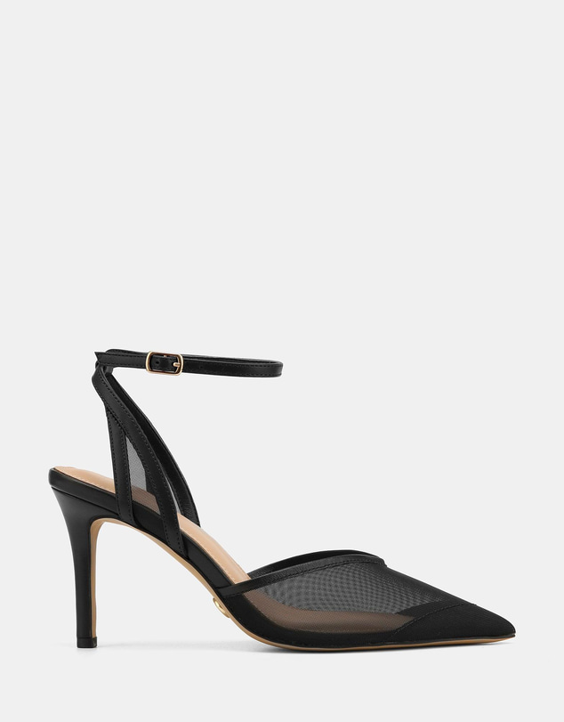 Wittner - Raylee High Heels Black Mesh/ Leather